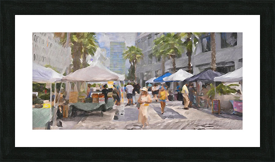 Farmers Market Picture Frame print
