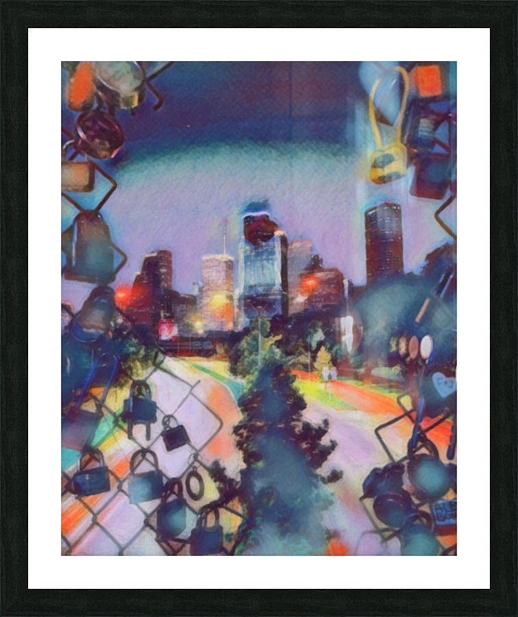 Love Lock Bridge Picture Frame print