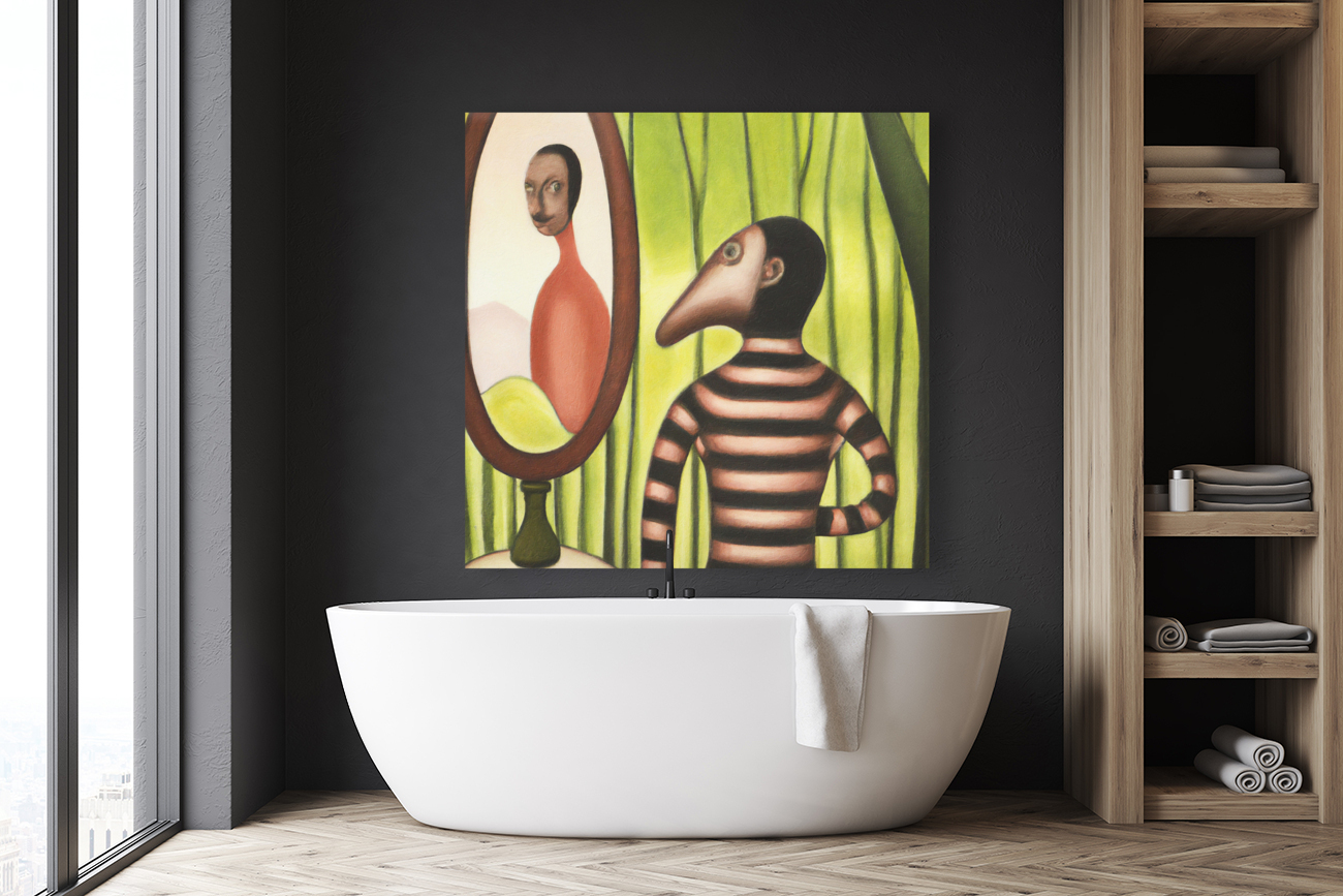 The Man with No Reflection Reproduction