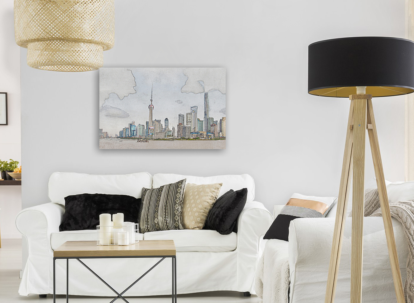 Shanghai Skyline Reproduction