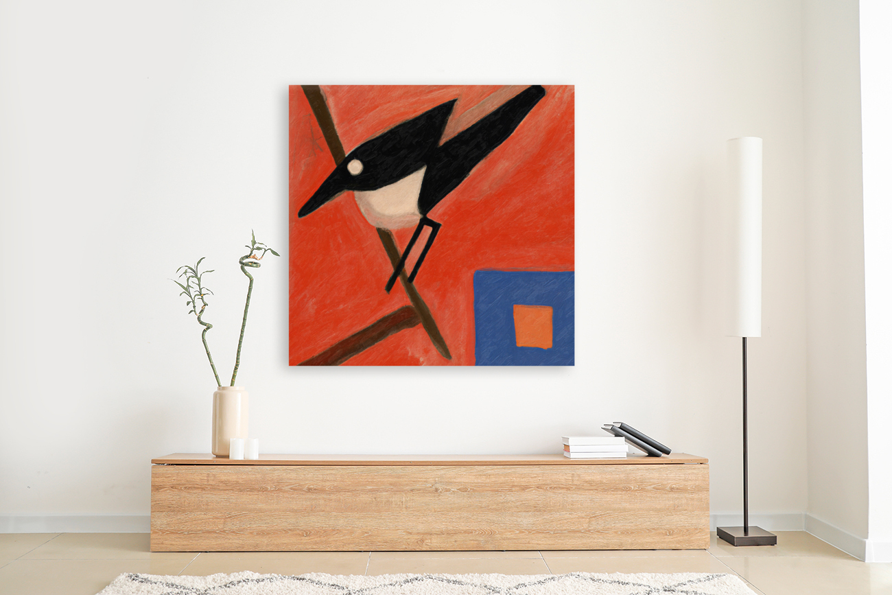 A Bird and a Square Reproduction