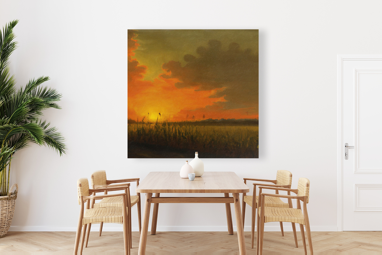 Cornfield at Sunset IV Reproduction
