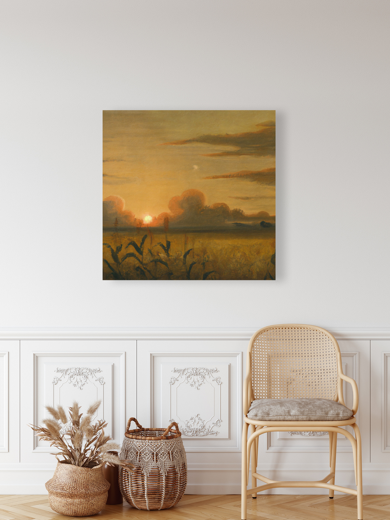 Cornfield at Sunset III Reproduction