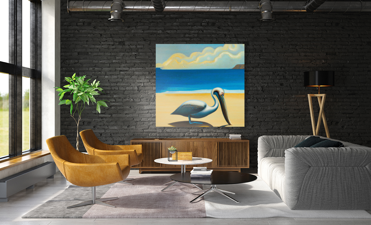Sad Pelican Reproduction