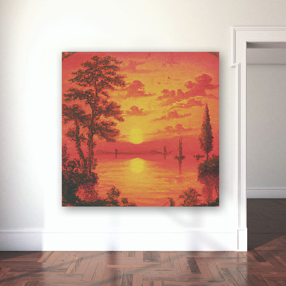 Sunset on Lake Abilene Reproduction