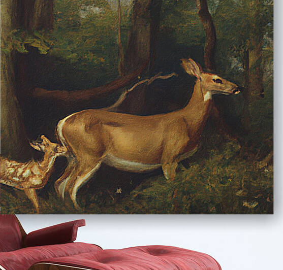 Doe and Fawn V by aiddia