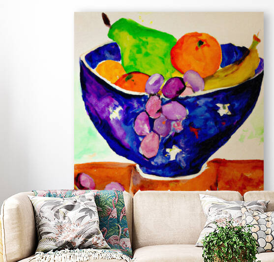 An Abstract Bowl of Abstract Fruit by aiddia