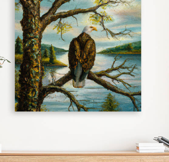 Bald Eagle on Lake Wekeela by aiddia