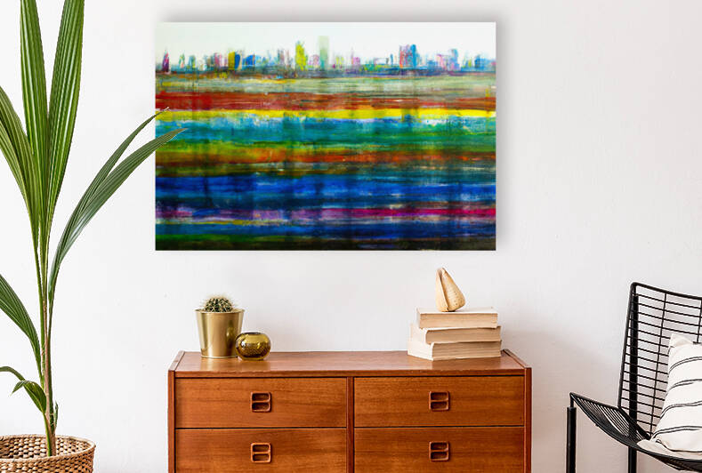 City in Wet Paint by aiddia