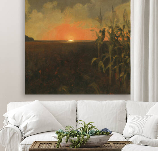 Cornfield at Sunset by aiddia