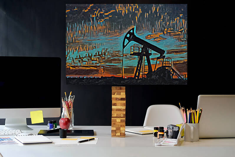 Oil Drill Rig and Pump Jack by aiddia