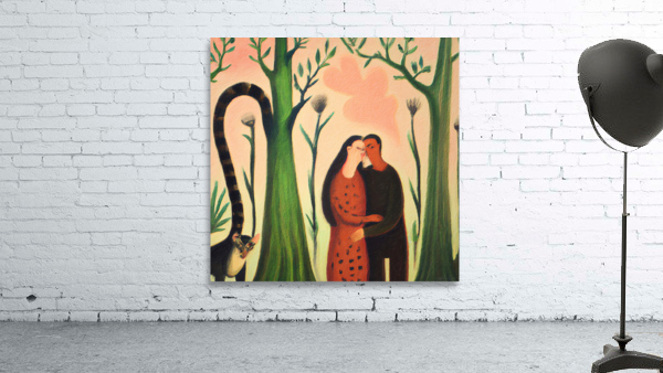 Two Lovers in a Forest Wall Preview