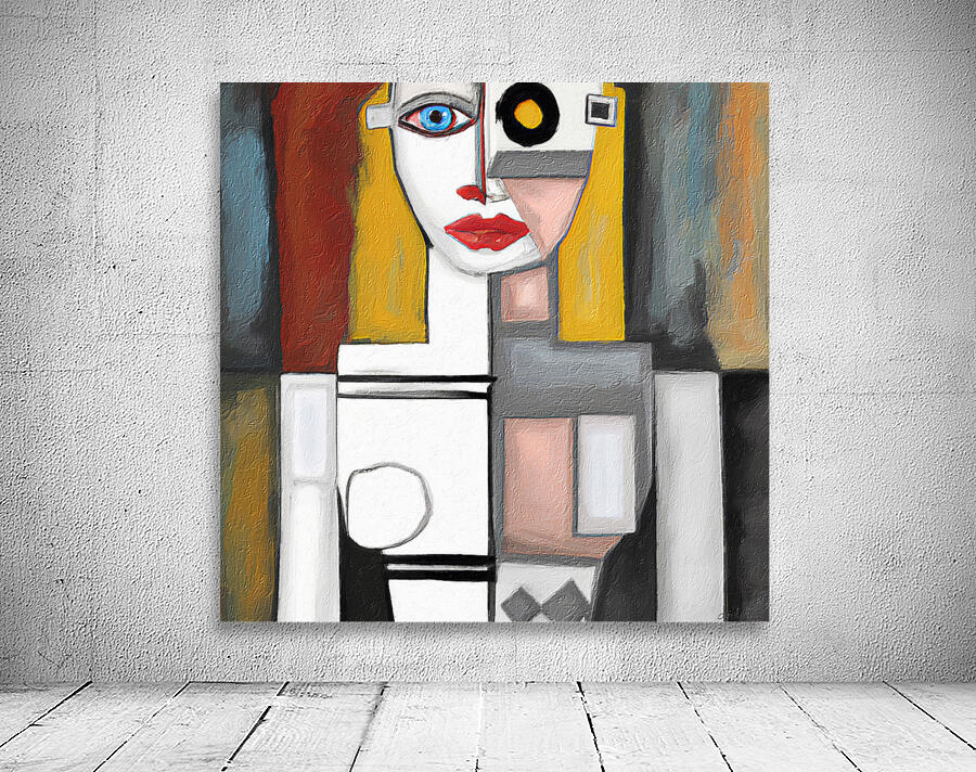 Cubist Robot I Wall Preview