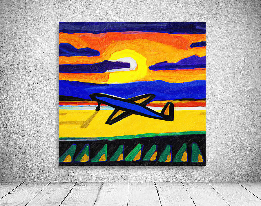 Runway at Sunset Wall Preview