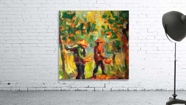 The Orange Pickers Wall Preview