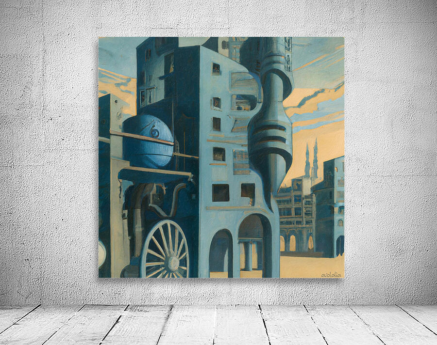 Ciudad De Chirico Wall Preview