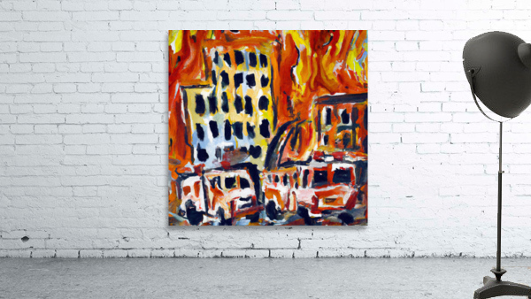 City in Flames Wall Preview