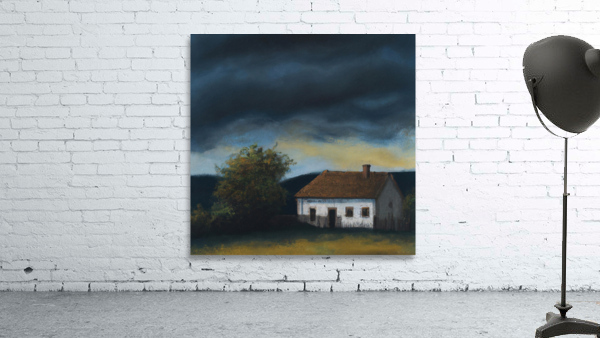 Small Cottage Under Approaching Storm Wall Preview