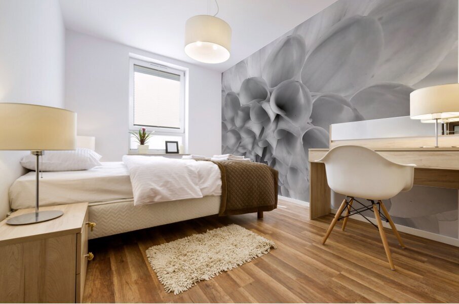 Glowing Petals Mural print