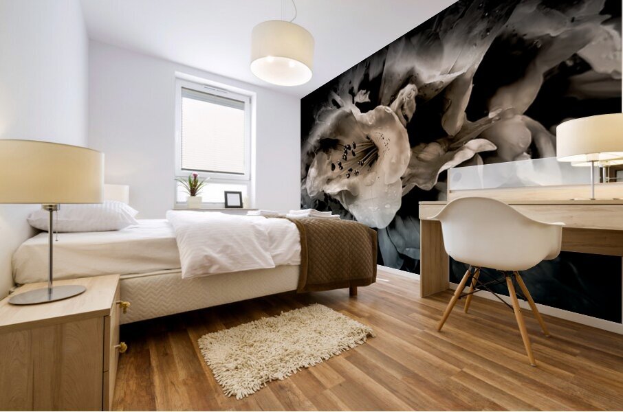 Smoky Azaleas Mural print