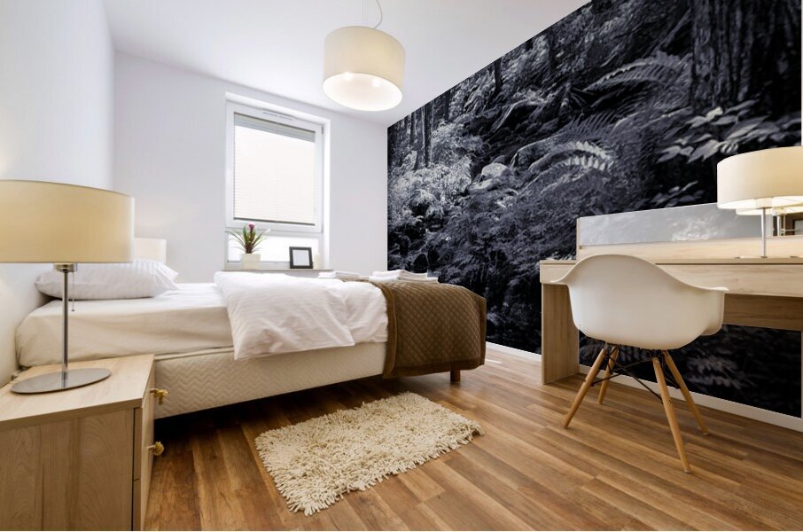The Still Forest Mural print