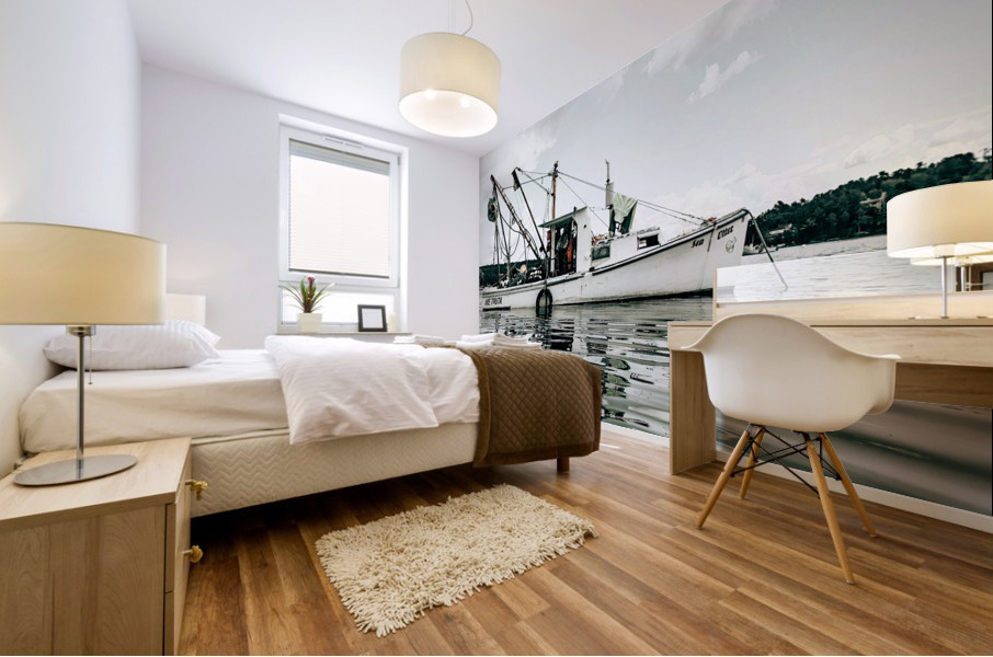 Work Boat Mural print