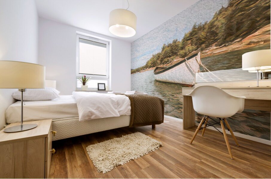 The Rowboat Mural print