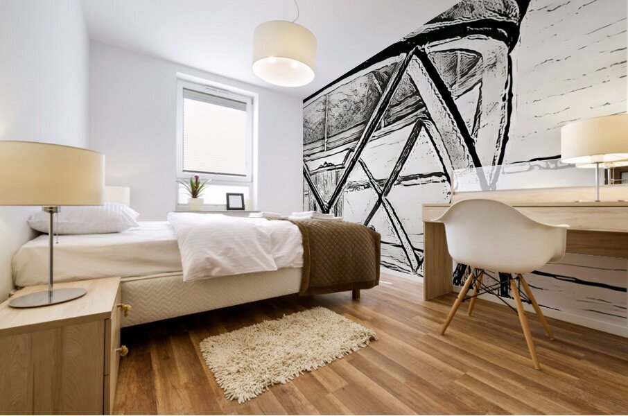 The Penciled Light Mural print