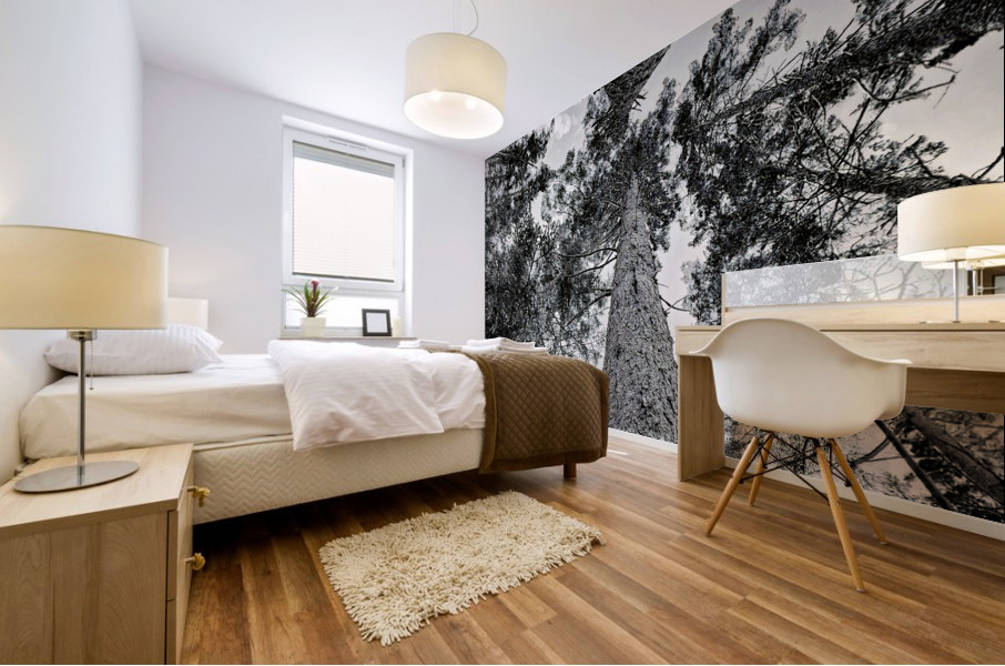 The Stretched Pines Mural print