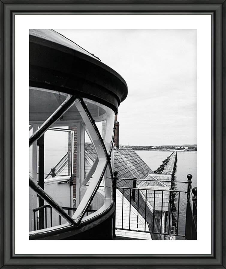 The Breakwater Lighthouse Picture Frame print