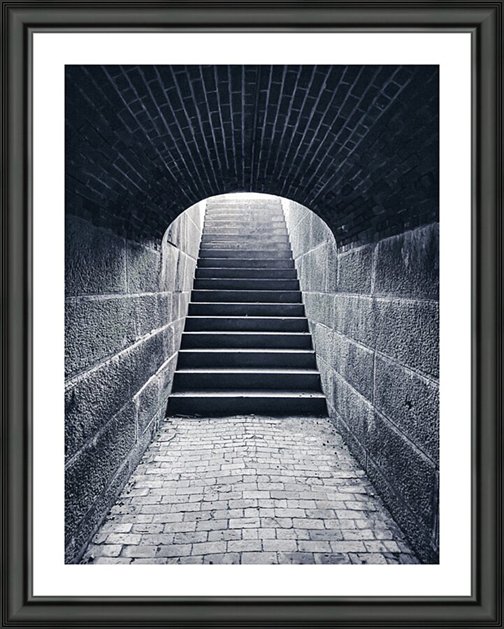 Echoing Steps Picture Frame print