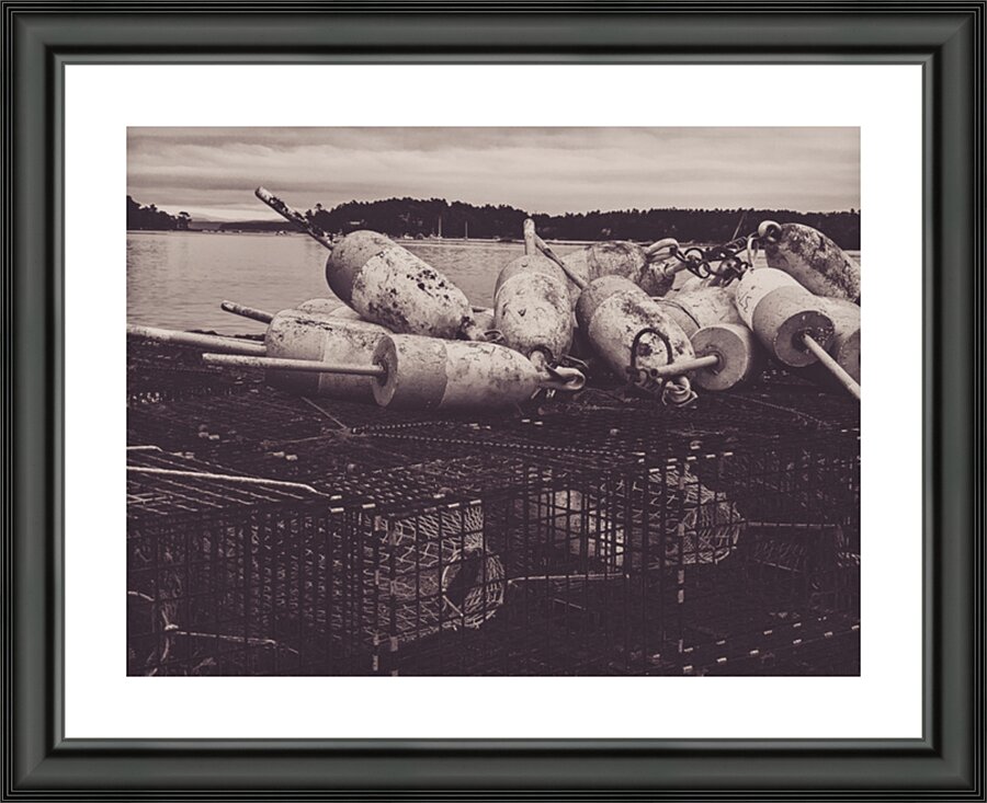 Traps On The Dock  Picture Frame print