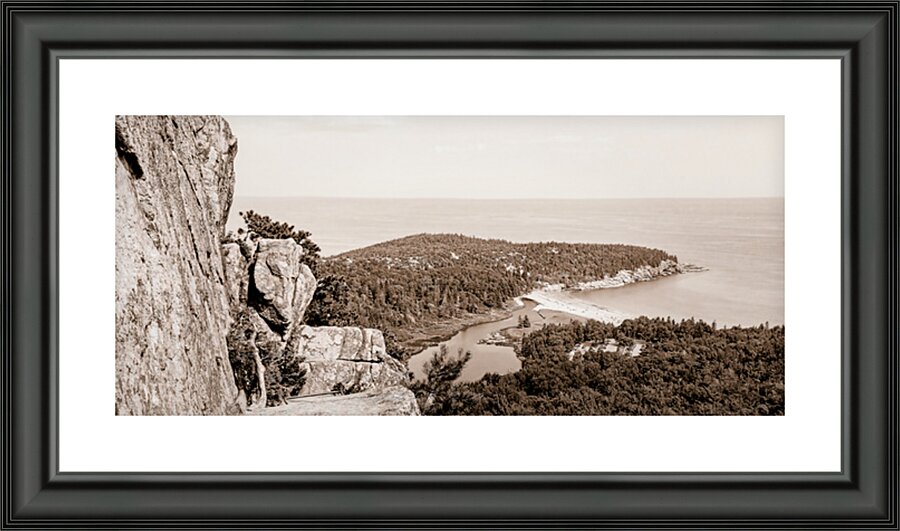Above Sand Beach  Picture Frame print