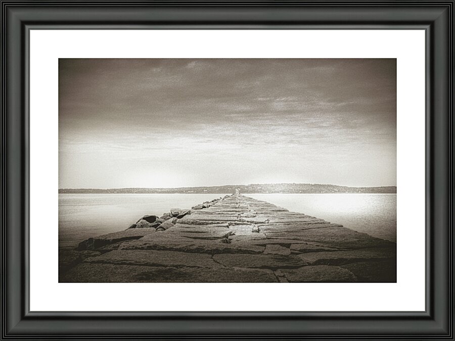 The Breakwater Picture Frame print