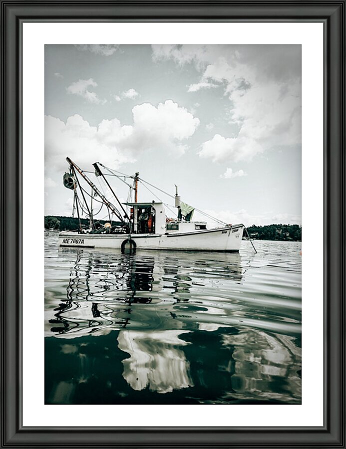 Work Boat Picture Frame print