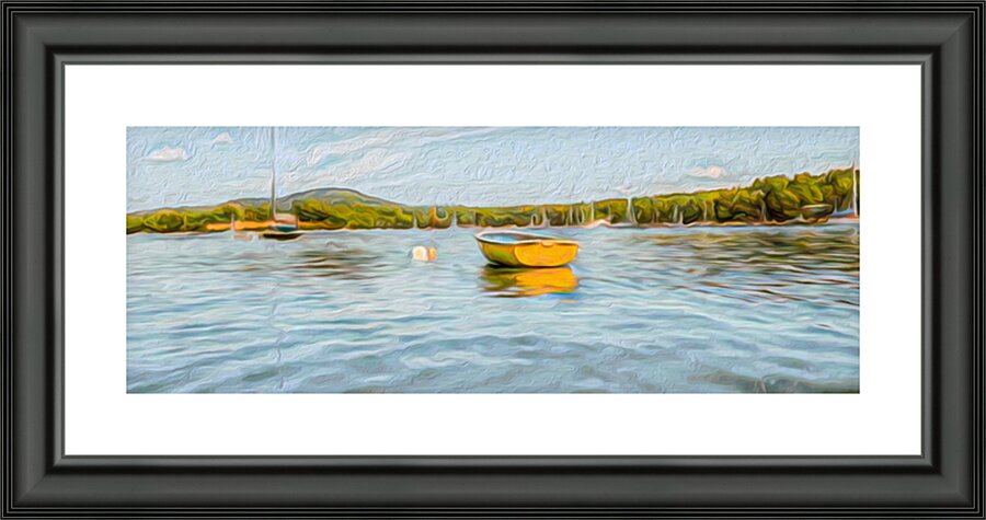 The Yellow Boat Picture Frame print