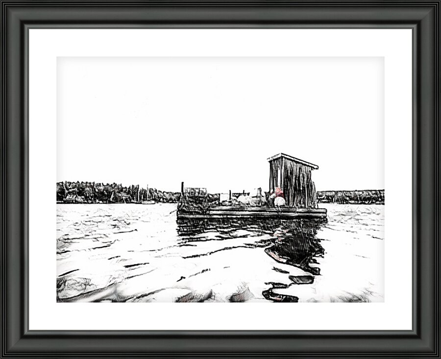 The Bait Shack Picture Frame print