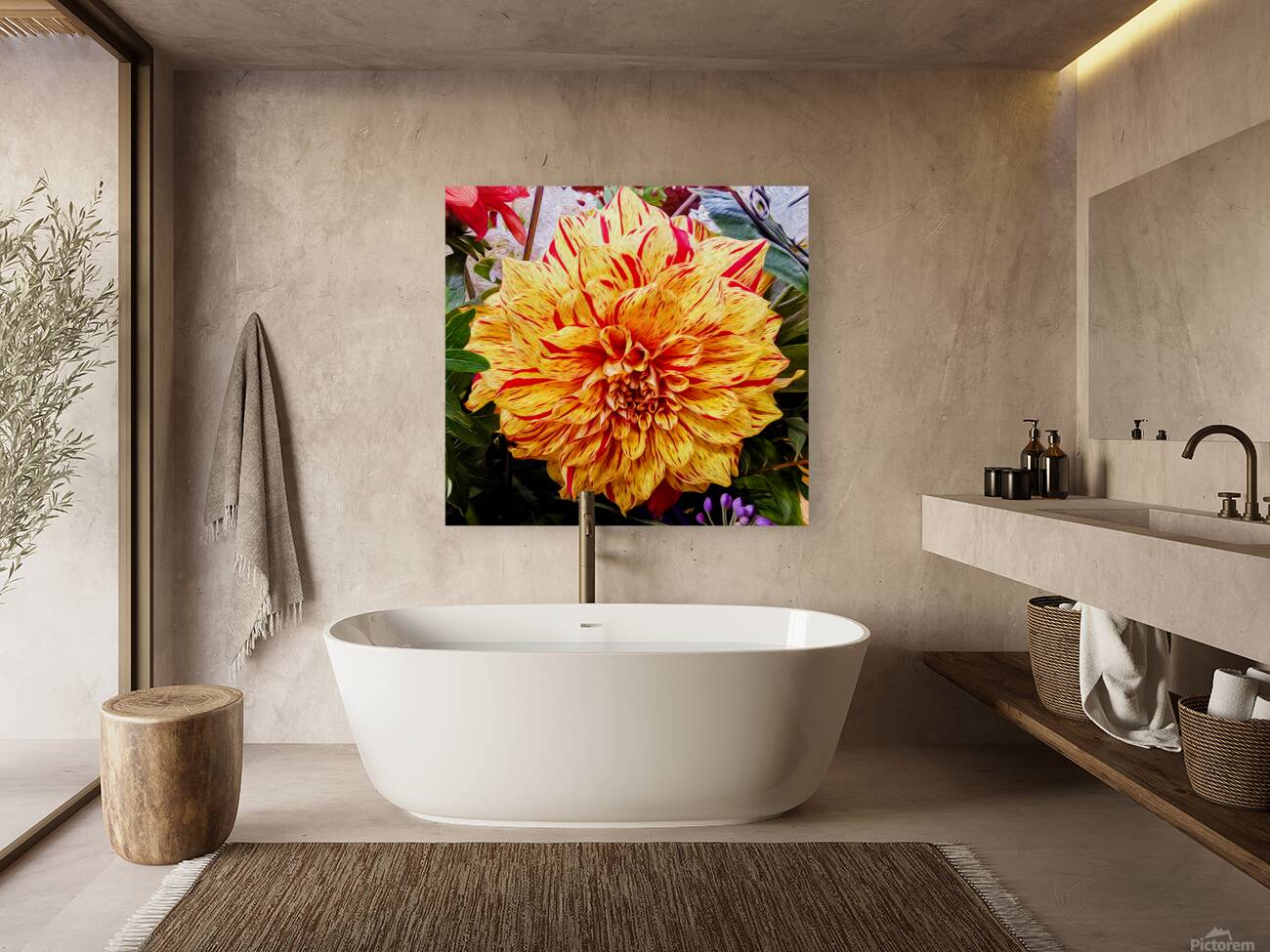 Flaming Petals Reproduction