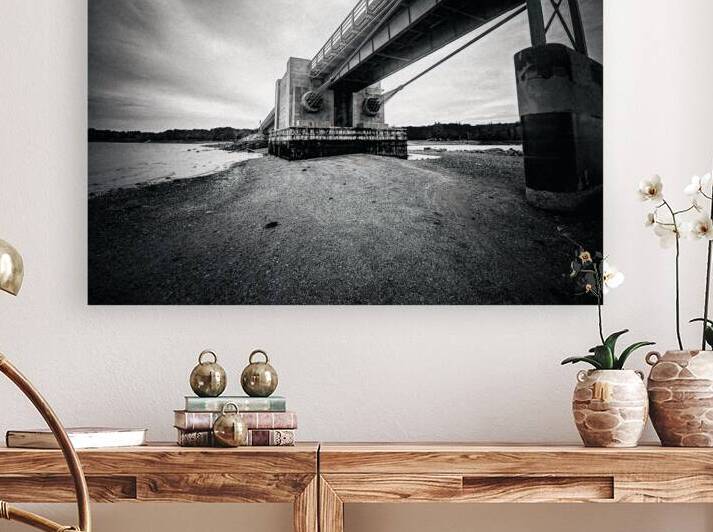 Under the Deer Isle Bridge by Blaine Stoner