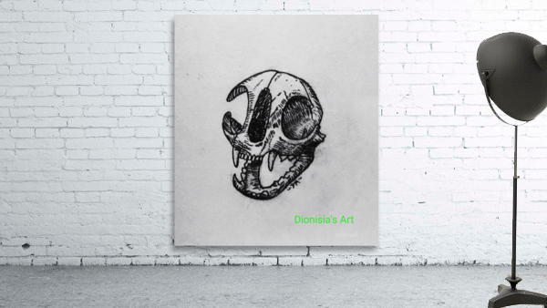 Cat Skull Wall Preview