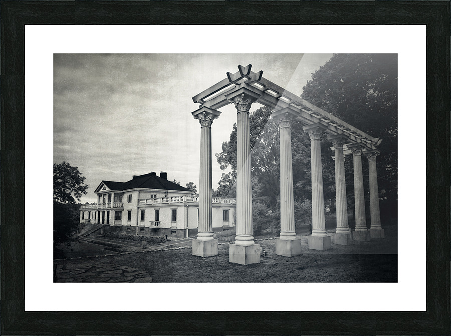 Soderlangvik Manor in Monochrome Picture Frame print
