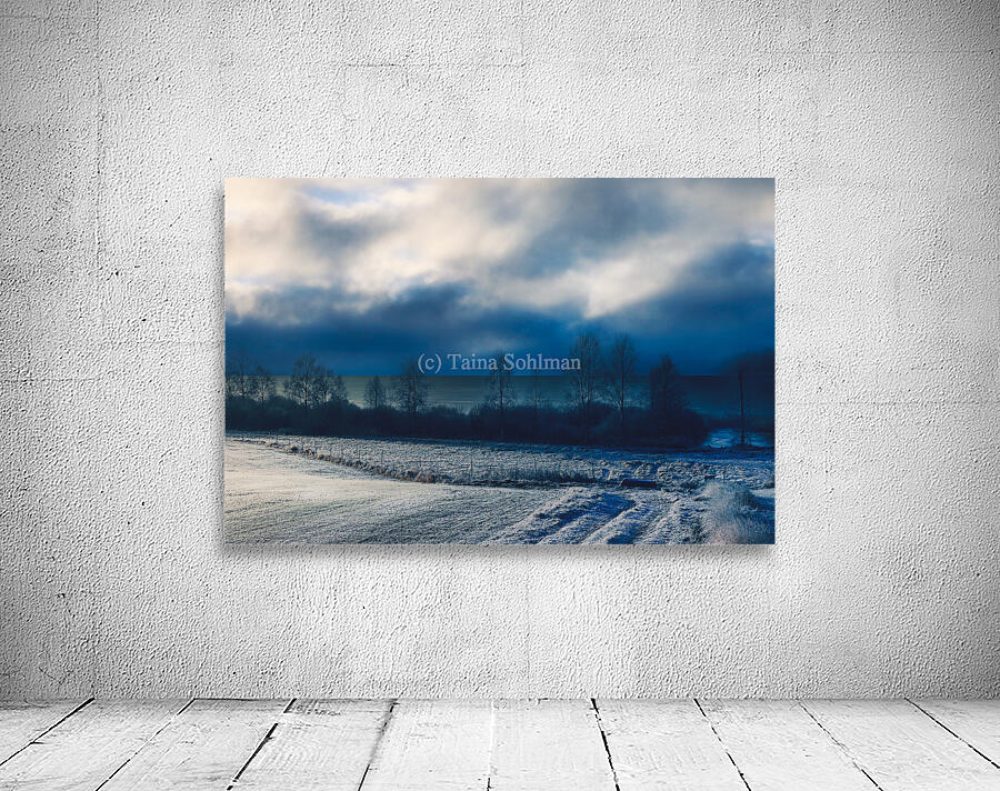 Blue Winter Lake Wall Preview