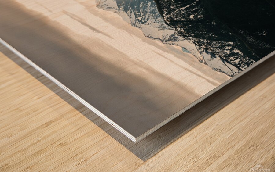 Beams of Light at Hurricane Ridge Wood print