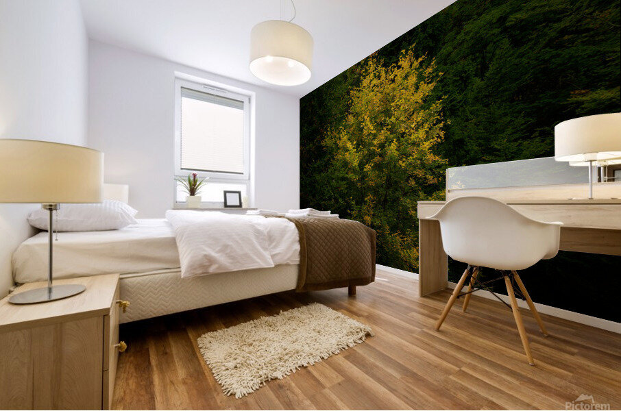 Yellow Touch Mural print