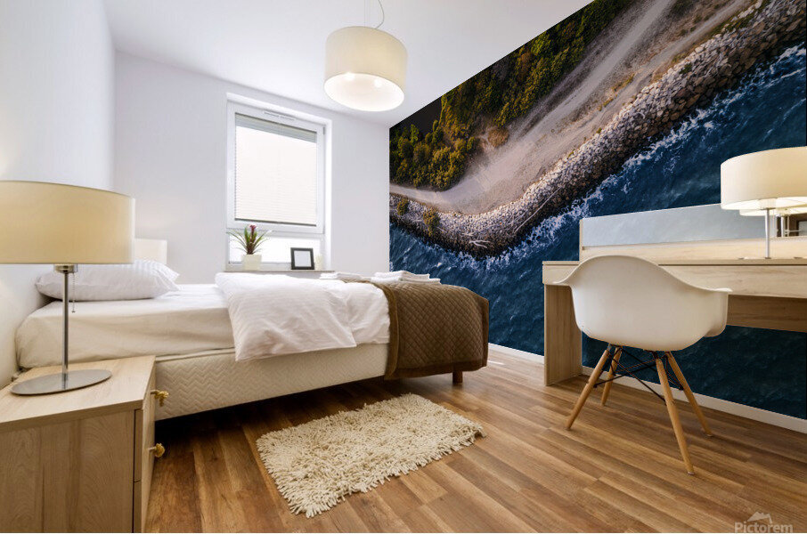 Safe cliffs Mural print