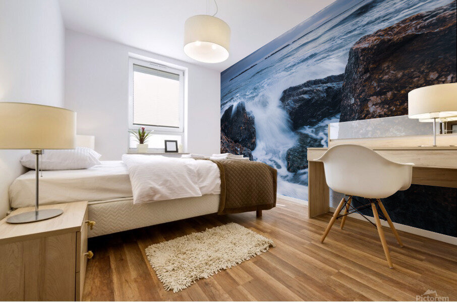 Wet rocks Mural print