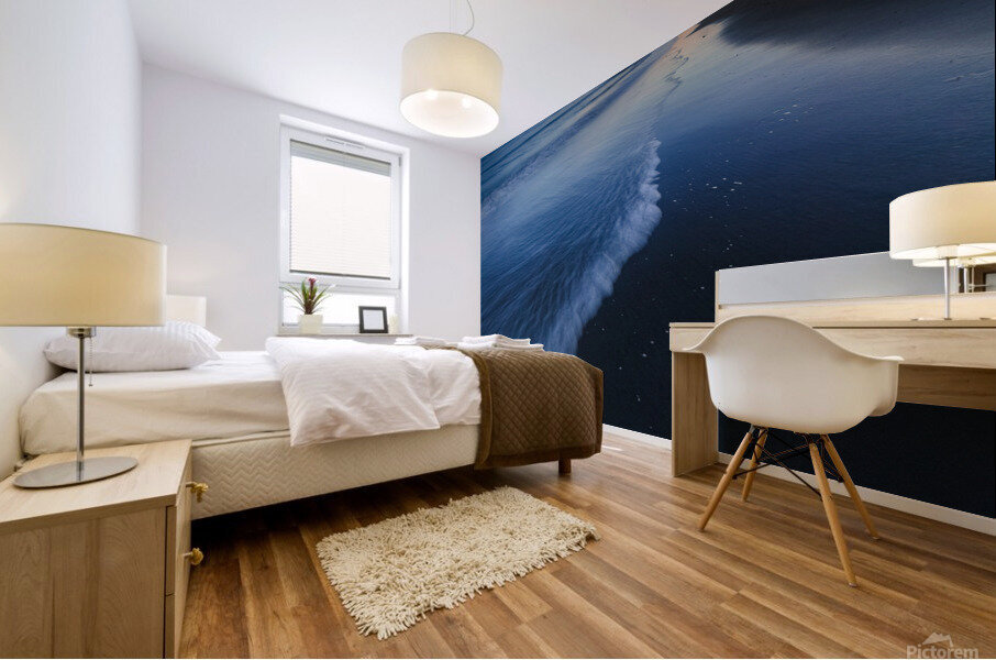 Bluish waves Mural print