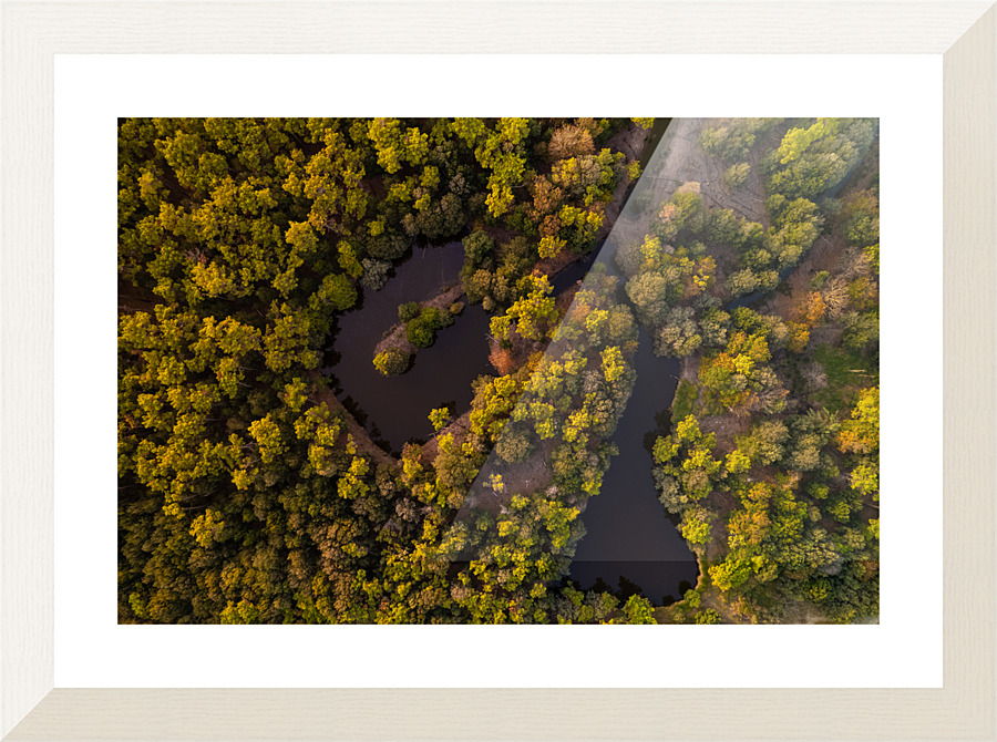 Water shapes Picture Frame print