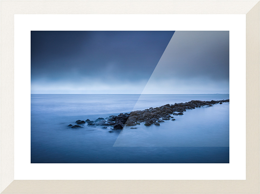 Moody cliffs Picture Frame print