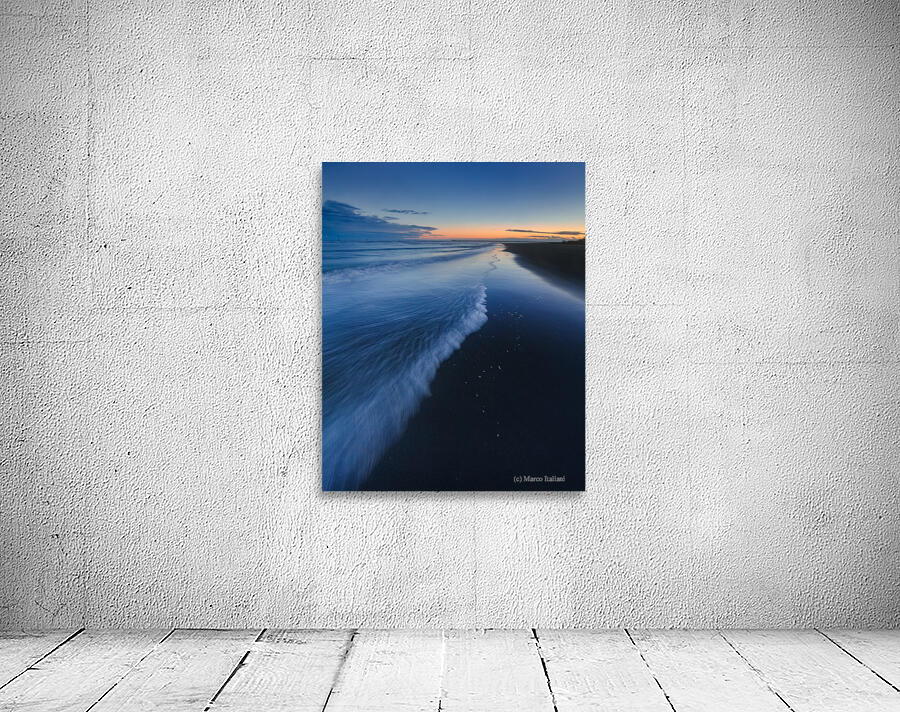 Bluish waves Wall Preview